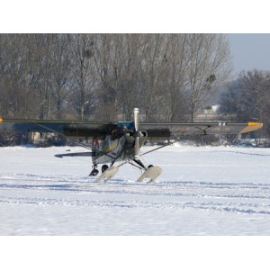 Piper PA-18 HB-PAX avec skis